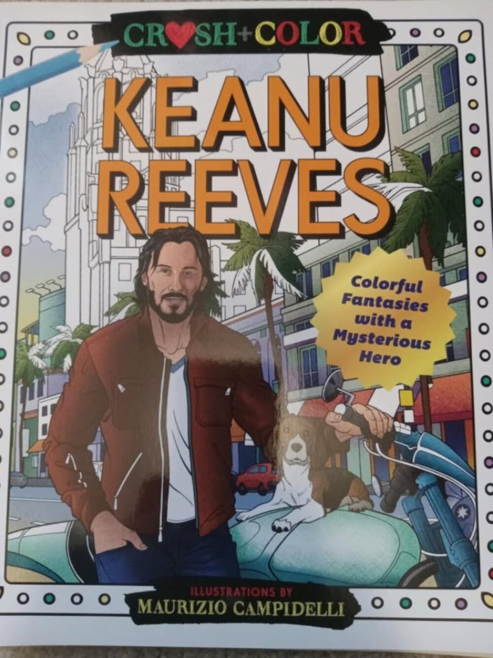 Brand new Keanu Reeves adult colouring book